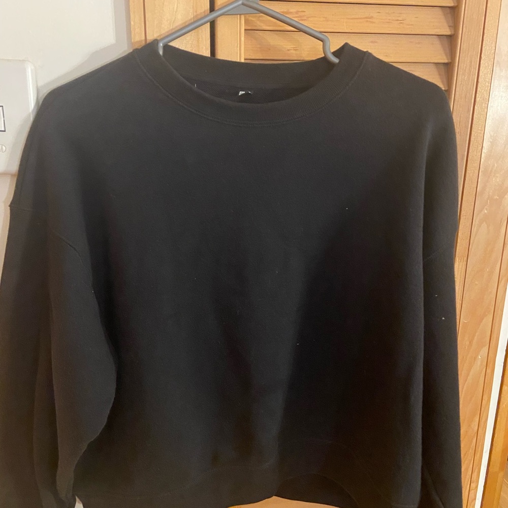 Short sweatshirt from Uniqlo, black, XL GUC